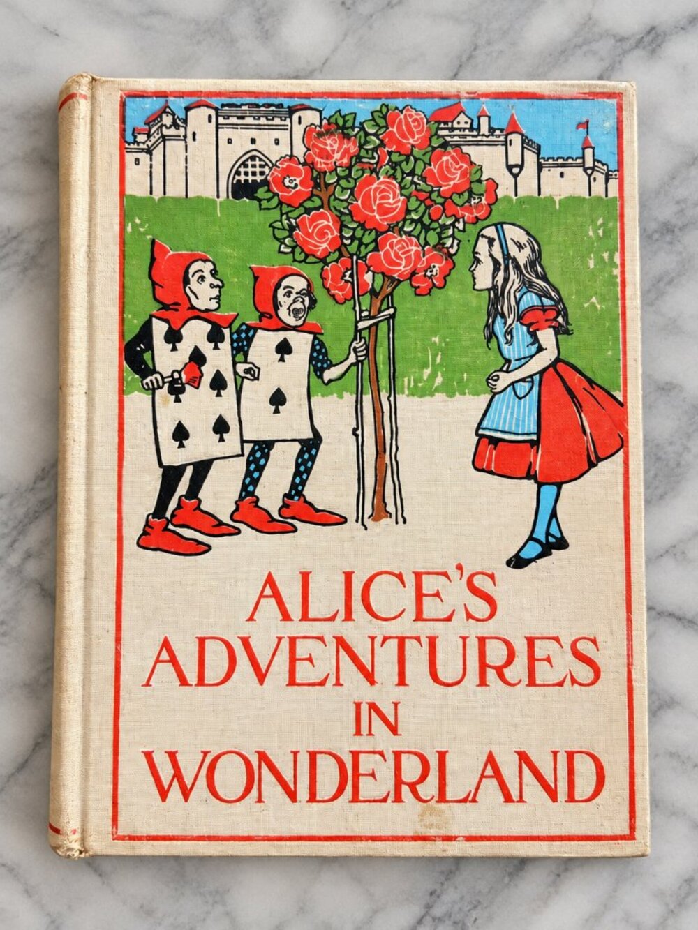 Vintage Alice's Adventures in Wonderland Hardcover by Lewis Carroll | 1897